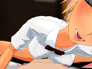 Hentai chick enjoys anal sex at the gym